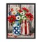 Stupell Industries Patriotic Flower Jars Floating Frame By Arlington Prints